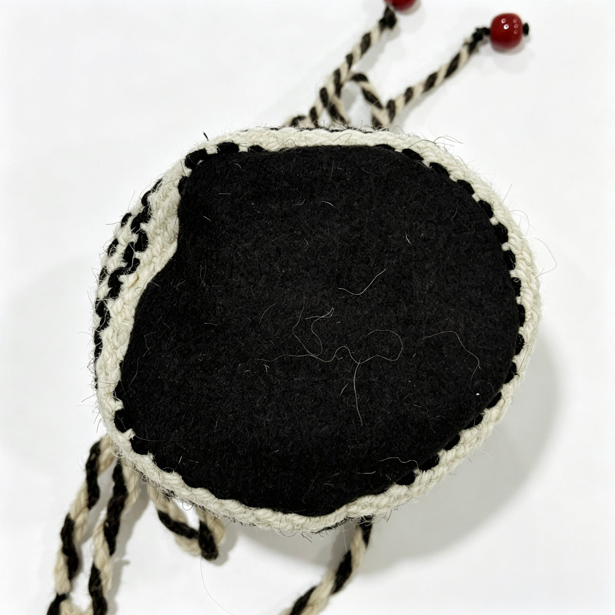 Monochrome Cord Mini Bucket Bag