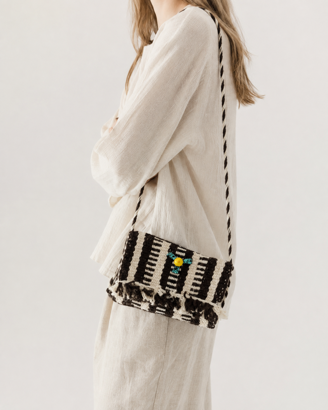 Eclipse Crossbody — Handwoven Wool