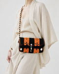 Ember Crossbody Bag — Handwoven Wool with Brass Bell